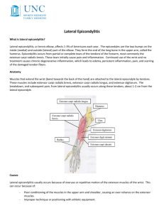 What is lateral epicondylitis