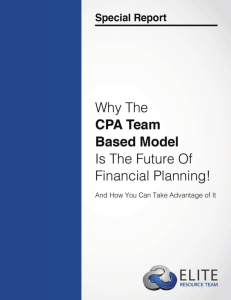 CPA Team Based Model - Elite Resource Team