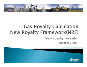 New Royalty Formula presentation