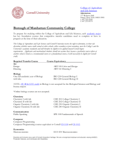 Borough of Manhattan Community College - CALS