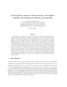 Credit Spreads, Optimal Capital Structure, and Implied Volatility with
