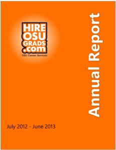 OSU Career Services Annual Report FY2012