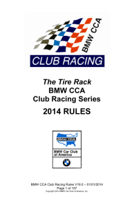 Link to 2014 Rules - BMW CCA Club Racing