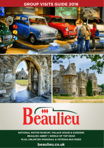 Beaulieu Groups Brochure 2016 - The Treasure Houses of England
