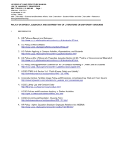 UCSD Policies and Procedures Manual