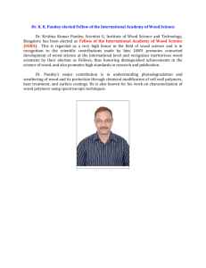 Dr. K. K. Pandey elected Fellow of the International Academy of