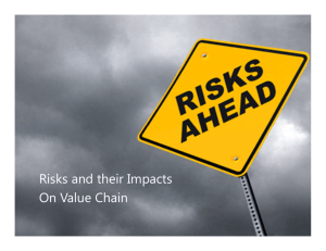 Risks and their Impacts On Value Chain