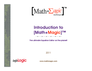 Intro to MathMagic (Slides in PDF)