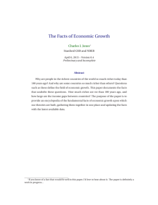 The Facts of Economic Growth