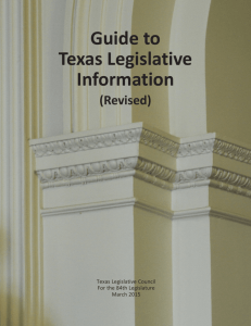 Guide to Legislative Information (Revised)