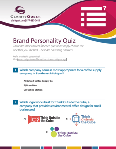 Brand Personality Quiz - Clarity Quest Marketing
