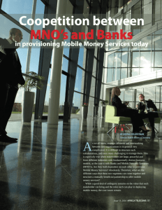 Coopetition between MNO's and Banks