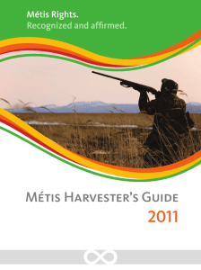 Métis Harvester's Guide - Metis National Council