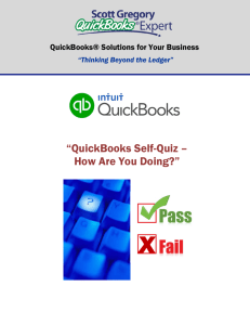 QuickBooks Self-Quiz – How Are You Doing?