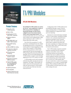 T1/PRI Modules