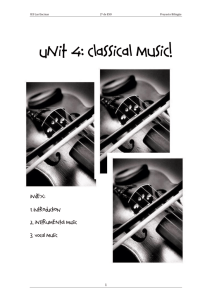 Unit 4 - Music Second Grade