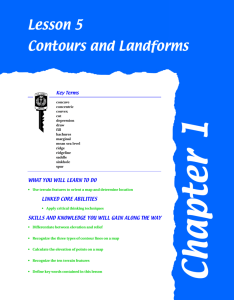 Lesson 5 Contours and Landforms