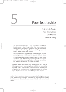 5 Poor leadership - London Business School