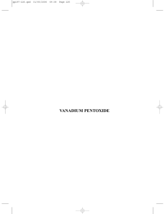 vanadium pentoxide - IARC Monographs on the Evaluation of