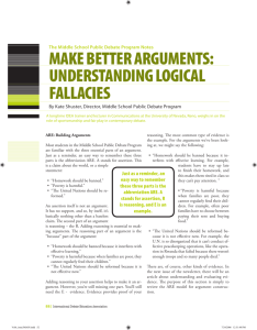 make better arguments: understanding logical fallacies