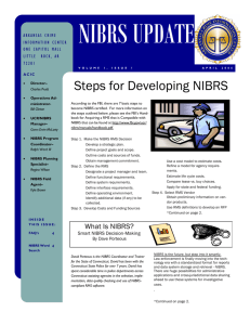 Steps for Developing NIBRS - Arkansas Crime Information Center
