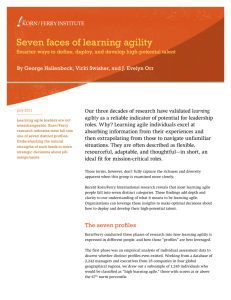 Seven faces of learning agility