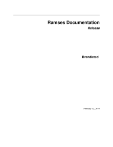 Ramses Documentation