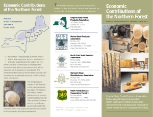 Economic Contributions of the Northern Forest