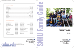 Family Guide 2012-13 - Southern New Hampshire University