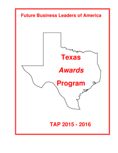 Texas Awards Program