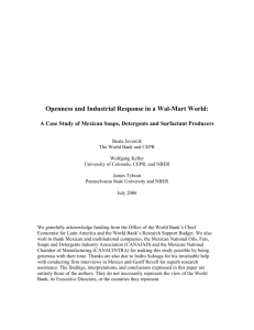 Openness and Industrial Response in a Wal