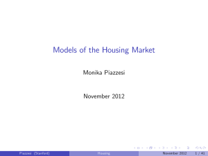 Models of the Housing Market