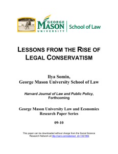 lessons from the rise of legal conservatism