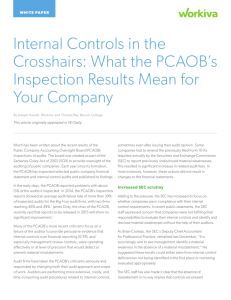 Internal Controls in the Crosshairs: What the PCAOB's