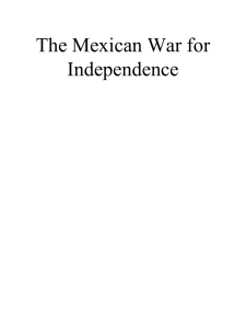 The Mexican War for Independence