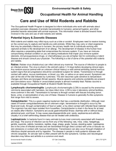 Care and Use of Wild Rodents and Rabbits