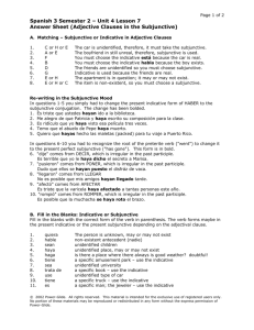 Unit 4 Lesson 7 Answer Sheet (Adjective Clauses in