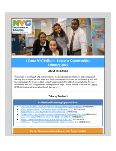 February - New York City Department of Education