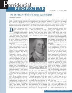 The Christian Faith of George Washington