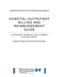 hospital outpatient billing and reimbursement guide