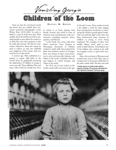 Children of the Loom - Georgia Backroads Magazine