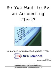 So You Want to Be an Accounting Clerk?