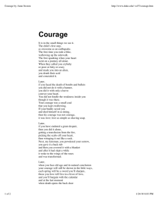 Courage by Anne Sexton - InteractiveReading-ELHS