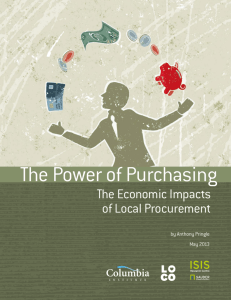 The Power of Purchasing: The economic impacts of local