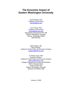 The Economic Impact of Eastern Washington University