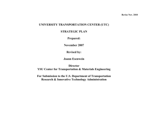 UTC Strategic Plan - Youngstown State University