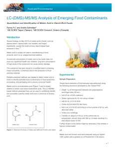 AB SCIEX Analysis of Emerging Food Contaminants