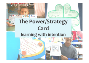The Strategy Card