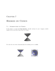 Section 7.1: Introduction to Conics