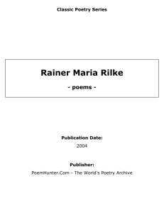 Rainer Maria Rilke - poems